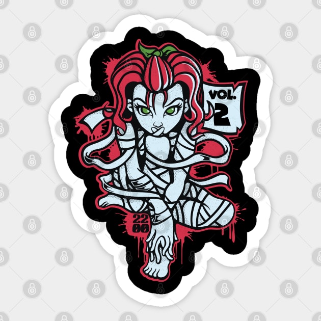 Pain Killer Girl Sticker by Pixeldsigns